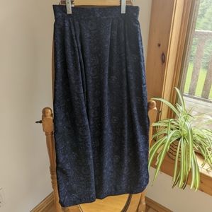 ✨ Vintage - Dark blue floral skirt